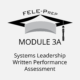 Module 3A - Systems Leadership Written Performance Assessment